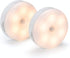 Momo Lifestyle - Luzinha Motion Sensor Night Light, Automatic Motion Activated Night Light LED Warm Yellow 3.7V 500mAh USB Rechargeable Battery Attachable Everywhere (2 Pack)