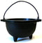 Cast Iron Cauldron w/handle, ideal for smudging, incense burning, ritual purpose, decoration, candle holder, etc. (6"Diameter handle to handle, Inside Diameter 4 1/8")