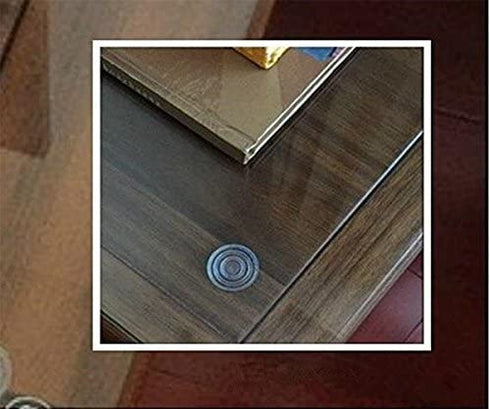 Clear Glass Table Top Bumpers,Soft Material,to Control The Movement of Glass Table Top. Plastic Bumper for Table Glass Top,Rubber Bumper Pads,Glass Table Top Suction Pad.50 Count.