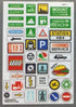 LEGO Signs and Decals Accessories (Xtra) 17 Total Pieces with 5 Decal Sheets