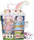 Lalaloopsy Doll- Cloud E. Sky & Pet Poodle, 13" Angel Doll with White Hair, Halo, Wings, Pink Outfit & Accessories, Reusable House Playset- Gifts for Kids, Ages 3 4 5+ to 103 Years, 576853EUC