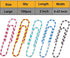 Vinaco Paper Clips Color Stripe, 100 Pack Large Paper Clips 2 Inch (50 mm), Durable & Rust Resistant, Jumbo Paper Clips. Great for Office, School and Personal Use