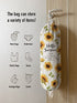 Hglian Grocery Plastic Bag Holder and Dispenser Wall Mount Plastic Bags Organizer?Garbage Shopping Trash bags Storage Carrier, Cute Sunflower Home Kitchen Decor,Gifts for Mom Wife Grandma