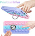 Joyleop Color Bubble Case for iPhone SE 2022/2020/7/8 Fidget Design Unique Silicone Cute Fun Cover Girly Fashion Girls Boys Kids Cases,Kawaii with Metal Ring Buckle for iPhone SE 2022/2020/7/8 4.7"