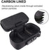 FIREDOG Smell Proof Bag with Lock, Carbon Lined Odor Proof Case Containers for Travel Storage (Black, 8x4x2.75 Inch)