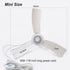Mini Portable Ceiling Fan Hanging Personal Fans 110V Wall Plug Electric Mute Energy-Saving Fans Bedroom Breeze Gazebo Fan Attic Basement