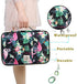 JAKAGO Travel Portfolio Organizer Waterproof A4 Document Bag Multifunctional Travel Note Pouch Zippered Carrying Case for Notebook, Ipad, Journals, Sketch Books (Flamingo)