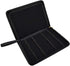 48 Fountain Pen Case PU Leather, Rollerball Pen Display Holder Bag, Pouch Large Capacity for your Collection - Black