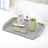 Ramddy Plastic Fast Food Trays for Eating, 4 Packs(Grey and Beige)