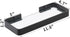 Bathroom Shelves Rectangular Tempered Glass Bathroom Shelf Wall Mounted, with Aluminum Frame, Shower Storage Organizer (12 inch, Matte Black)