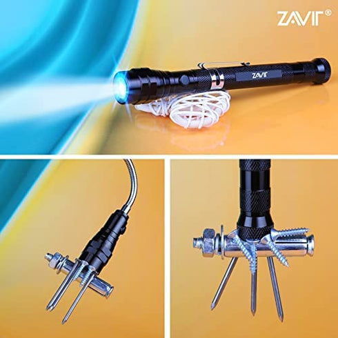 ZAVIT Gifts for Men Him Grandpa,Magnetic Pickup Tool with LED,Stocking Stuffers Christmas Gifts,Anniversary Birthday Valentines Day Cool Gifts Idea for Him Dad Husband,Fathers Day Dad Gifts
