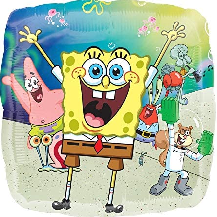 Sponge bob 4th Birthday Party Supplies and Balloon Bouquet Decorations