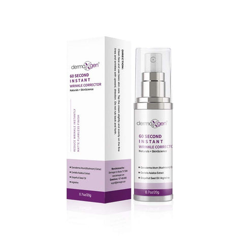 DERMAXGEN 60 Second INSTANT Wrinkle Corrector - Age-Defying & Firm Skin Treatment PURE ORGANIC Peptide 0.7FL OZ/ 20 ML