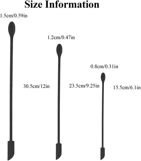 Mini Spatula Silicone, 6 PCS Jar Spatula Last Drop Small Spatulas, Reusable Double-ended Tiny Silicone Spoon Spatula for Kitchen and Beauty