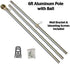 FlagsImp 6 Foot Aluminum Silver Pole with (Ball)