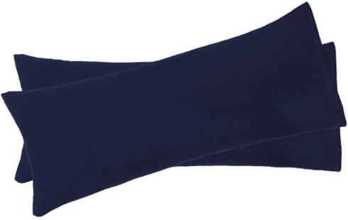 uxcell Set of 2 Body Pillow Cover, Soft Microfiber Pillow Cases Weave for 90 GSM Ployester, Full Pillowcases for Body Pillows Body(20"x48") Navy