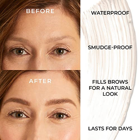 WUNDER2 Wunderbrow Waterproof Eyebrow Gel, Brunette, Vegan and Cruelty-Free
