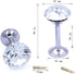 Onwon 4 Pieces Shiny Clear Diamond Crystal Goblet Shape Curtain Holdbacks Curtain Buckle Wall Hooks Coat Hangers Drapery Tiebacks Hooks Tassel Holder for Room Window Decoration