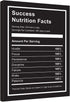 Success Nutrition Facts Canvas Art -Motivational Inspirational Entrepreneur Quotes Poster Print -Modern Picture Painting Framed for Living Room Office Wall Decor-12" x 16"