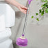 DOITOOL Toilet Plunger Toilet Bowl Cup Rubber Toilet Plunger with Long Handle Bathroom Toilet Bowl Plunger Cleaning Accessory Purple