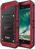 iPhone SE (2022) / SE (2020) / 8/7 Waterproof Case Heavy Duty with Built-in Screen Full Body Protective Shockproof Drop Proof Hybrid Hard Cover for iPhone SE (2022) / SE (2020) / 8/7 (Red)