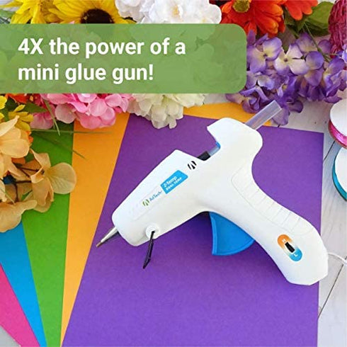 AdTech 0453 2-Temp Dual Temperature Hot Glue Gun Full Size, White