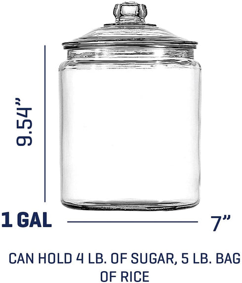 Anchor Hocking 1-Gallon Heritage Hill Jar, Set of 2