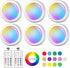 13 Color LED Puck Lights with Remote Control, Wireless Under Cabinet Lighting, Battery Powered Lights, Stick on Lights, Color Changing Lights with Dimmer and Timer, AA Battery Operated Closet Light