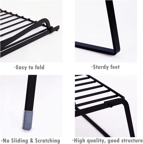 Kitchen Storage Shelf, Kitchen Organization Storage Rack Expandable Foldable Counter Shelf 2 pieces,35.4''/15.75"W-28.75"L x 9.8" H