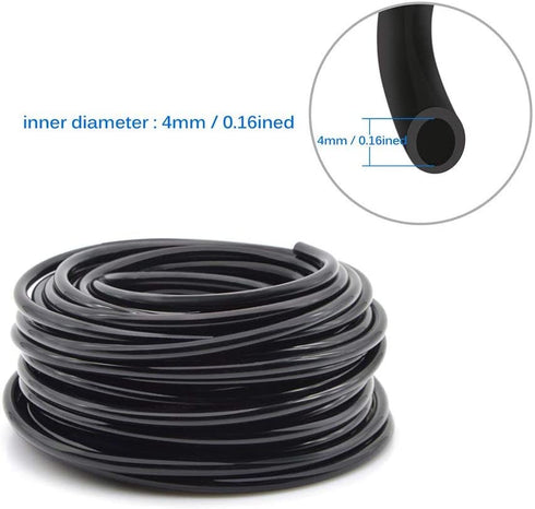 Flantor Garden Irrigation System, 1/4" Blank Distribution Tubing Watering Drip Kit/DIY Saving Water Automatic Irrigation Equipment Set for Garden Greenhouse, Flower Bed,Patio,Lawn