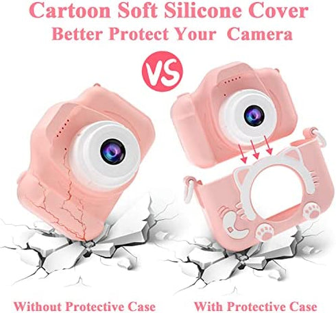Kids Camera for Girls/Boys, 3-9 Year Old Toys for Girls/Boys, SGAINUL Christmas Birthday Gift for Age 6-9 Girls/Boys Kids Digital Dual Camera, Selfie Camera for Kids, 32GB Memory Card 1
