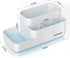 Toothbrush Holder, Bathroom Organizer Countertop, 5 Compartments Multifunctional Storage for Cosmetic, Makeup, Office Stationery Pencil , Toothpaste, Toothbrush, Suitable for Home, Office?Bule?
