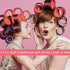 Hair Rollers,12 Pack Self Grip Hair Curlers,Rollers for Hair,Salon Hairdressing Curlers for Women,DIY hairstyle ((Medium))