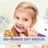 Vekkia Princess Kids Electric Toothbrush, 2 Minutes Timer for Age 3+, 4 Brush Heads, (Rechargeable)