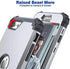 iPhone SE 3nd Generation Case with Screen Protector 2022, iPhone SE 2020 Case,IDweel 3 in 1 Shock Absorption Slim Heavy Duty Hard PC Cover Soft Silicone Bumper Full Body Durable Case,Silver