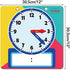 Magnetic Writable Dry Erase Learning Clock | Clock for Kids Learning to Tell Time | Large 12" Demonstration Teaching Time Practice Clock with Dry Erase Writing Surface | Pen Included | (Rainbow)