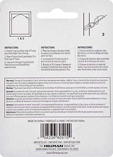 The Hillman Group 121110 Picture Hanging Wire, 30 lb, Galvanized