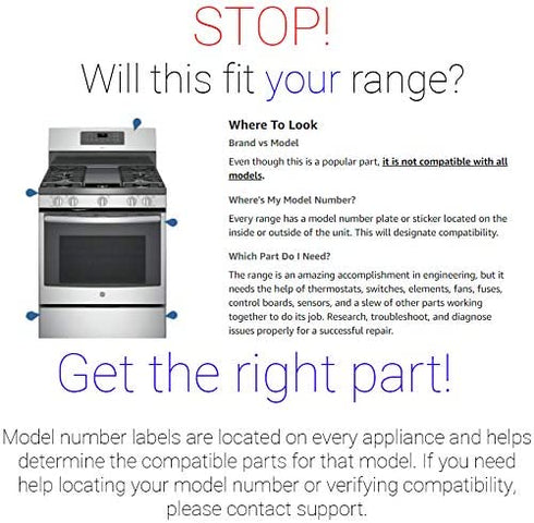 Supplying Demand W10196405 W10196406 4 Pack Electric Range Stove Top Chrome Drip Pan Replacement Set Model Specific Not Universal