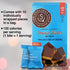 Peanut Butter Bites Topped with Chocolate Coating - Gluten Free - Vegan Friendly - Non Dairy Kosher Pareve - 100 Calorie Snack - 10 Individually Wrapped Pieces in a Bag - For Snackers Only