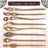 8 Pieces Wooden Hair Sticks Japanese Hair Chopstick for Women Bun Maker, Chinese Chopstick Hair Pins for Women Long Hair Handmade Chignon Maker Hair Accessories (Chic Style)