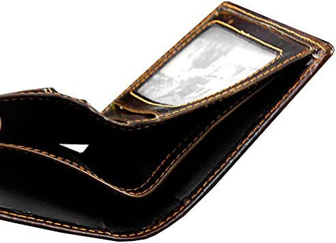 Vintage Dragon Mens Wallet Slim Card Money Purse Wi/ Safe Chain