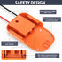 Ecarke Power Wheels Battery Adapter for Ridgid AEG 18V Hyper li-ion Battery DIY Dock Power Connector Battery Converter 12 Gauge Robotics for RC Toy Car Truck,e-Bike?with Wire Terminals?