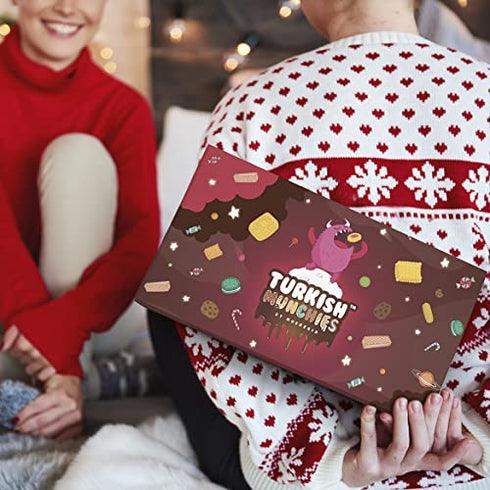 Mini Premium International Snack Box | Exotic Foreign Snacks | Unique Snack Food Gifts Included | Extraordinary Turkish Chocolates | Unique Chocolate Experience | 10 Full-Size Chocolate Bars