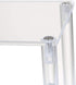 BYCY 2 Pack 2-Tier Clear Acrylic Display Stand Display Shelf for Dessert Jewels Figurines, Clear Cupcake Stand - 2 Pack (12" 6.9" 4.25")