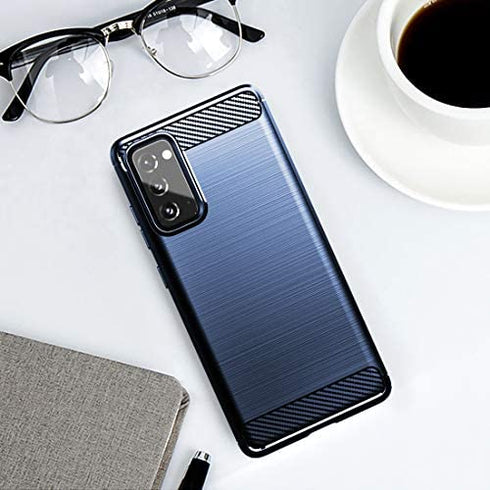 Osophter for Galaxy S20 FE Case,Samsung S20 FE 5G Case Shock-Absorption Flexible TPU Rubber Protective Cell Phone Cover for Samsung Galaxy S20 FE 5G(Navy Blue)