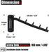JQK Folding Clothes Hanger Rack, Stainless Steel Swing Arm Hook Holder, Clothing Hanging System Drying Closet Storage Organizer Oil Rubbed Bronze Wall Mount, SHR100-ORB