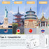 3 Prong to 2 Prong Adapter, LENCENT Plug Extender, Wall Plug Splitter with 3 AC Outlets, Travel Power Adaptor for US to Japan Japanese Philippines-Type A, Cruise Ship Approved, 1875W Max, 2 Pack