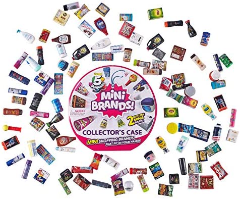 5 Surprise Mini Brands Collectors Case Series 1 by Zuru (Includes 2 Mini Toys) Red
