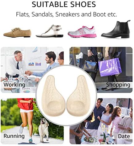 Dr. Shoesert Supination & Over-Pronation Inserts, Medial & Lateral Heel Insoles for Foot Alignment, Knee Pain, Bow Legs, Osteoarthritis - 2 Pairs (Medium - Women's 8-11.5|Men's 6-10.5)