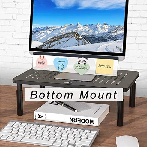 Monitor Memo Board Top Mount,18" Monitor Sticky Note Holder,Sticky Boards,Message Board for Computer Monitors